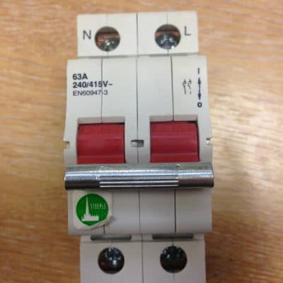 Steeple Mains Switch Isolator 63amp