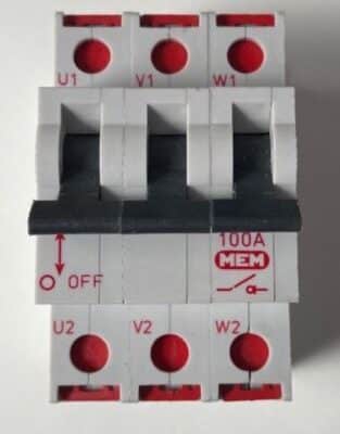 MEM Eaton 100 Amp Main Switch 3p