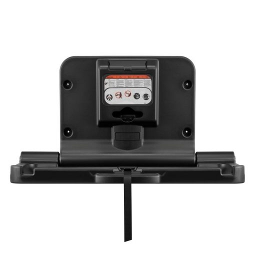 Horizontal Wall-Mounted Baby Changing Table - Matt Black - Image 4