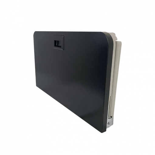 Horizontal Wall-Mounted Baby Changing Unit - Matt Black